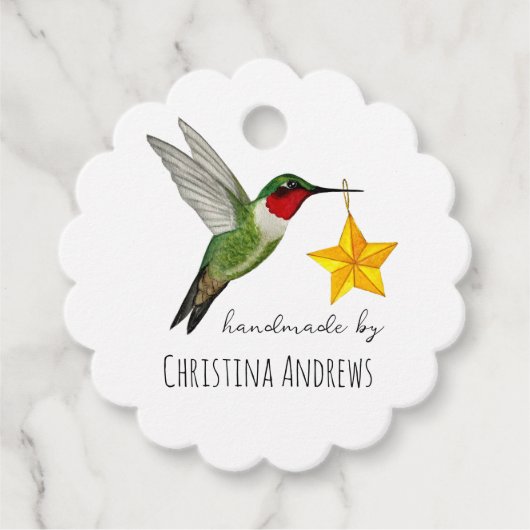 Aangepaste handgemaakte voorkeurstags bedankjes labels (Voorkant)