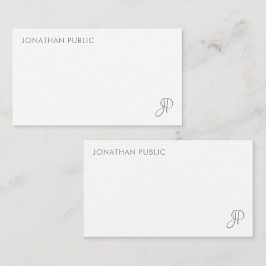 Aangepaste handgeschreven eenvoudige Sjabloon van  (Voorkant / Achterkant)