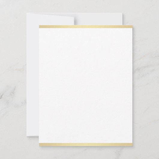 Aangepaste handgeschreven gouden script tekst Sjab Notitiekaartje (Achterkant)