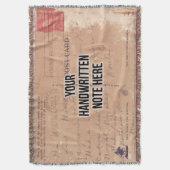 Aangepaste handgeschreven lettertypesentimentaal t deken (Voorkant Verticaal)