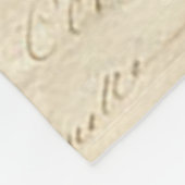 Aangepaste handgeschreven lettertypesentimentaal t fleece deken (Hoek)