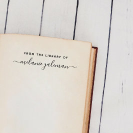 Aangepaste handgeschreven naam uit de bibliotheek   zelfinktende stempel