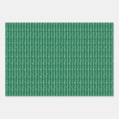 Aangepaste handgeschreven rood blauw groen vakanti inpakpapier vel (Voorkant 2)