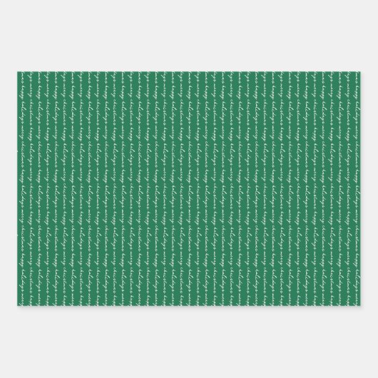 Aangepaste handgeschreven rood blauw groen vakanti inpakpapier vel (Voorkant 2)