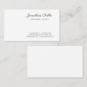 Aangepaste handgeschreven script Moderne eenvoudig Visitekaartje (Voorkant / Achterkant)