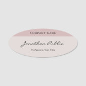 Aangepaste handgeschreven script moderne legante S Naamplaatje (Voorkant)