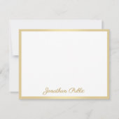 Aangepaste handgeschreven Sjabloon Gold Script Tex (Voorkant)