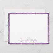 Aangepaste handgeschreven Sjabloon Script Paarse G (Voorkant)