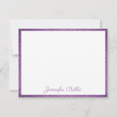 Aangepaste handgeschreven Sjabloon Script Paarse G (Achterkant)