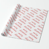 Aangepaste handgeschreven tekst Kerstfeest cadeau Cadeaupapier (Uitgerold)