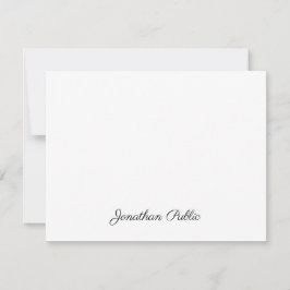 Aangepaste, handgeschreven tekst voor script, eenv notitiekaartje