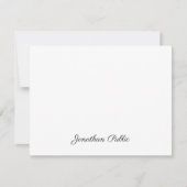 Aangepaste, handgeschreven tekst voor script, eenv notitiekaartje (Voorkant)