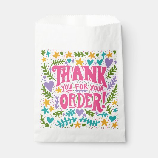 Aangepaste handgetekende dank je voor kleine bedri bedankzakje (Voorkant)