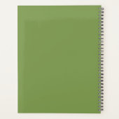 Aangepaste handgetekende groene stad illustratie & planner (Achterkant)