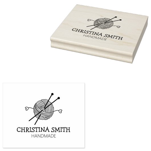 Aangepaste handheld - groot rubberstempel (Gestempeld)