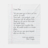 Aangepaste handleiding Geschreven script Letter Lo Fleece Deken (Voorkant)