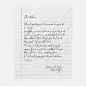 Aangepaste handleiding Geschreven script Letter Lo Fleece Deken (Voorkant)