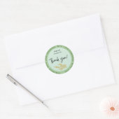 Aangepaste handleiding met liefde Dank u Ronde Sticker (Envelop)