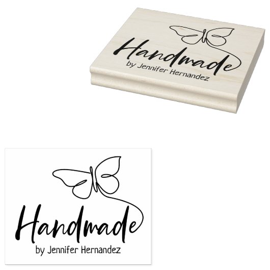 Aangepaste handleiding voor snelle vlinder groot rubberstempel (Gestempeld)