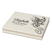 Aangepaste handleiding voor snelle vlinder groot rubberstempel (Stempel)