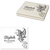 Aangepaste handleiding voor snelle vlinder groot rubberstempel (Gestempeld)