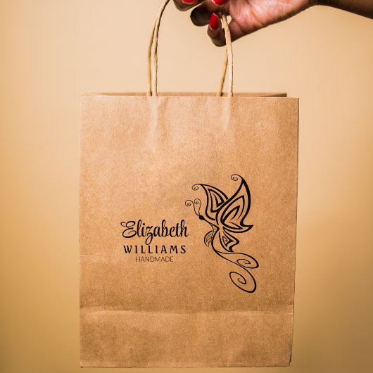 Aangepaste handleiding voor snelle vlinder groot rubberstempel