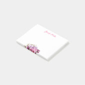 Aangepaste handmatige tekstbloemen Waterverf Post-it® Notes (Schuin)