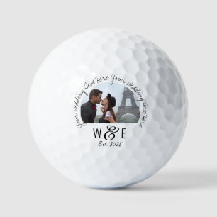 Aangepaste Handschrift Tekst Golf Ball Wedding Fav Golfballen