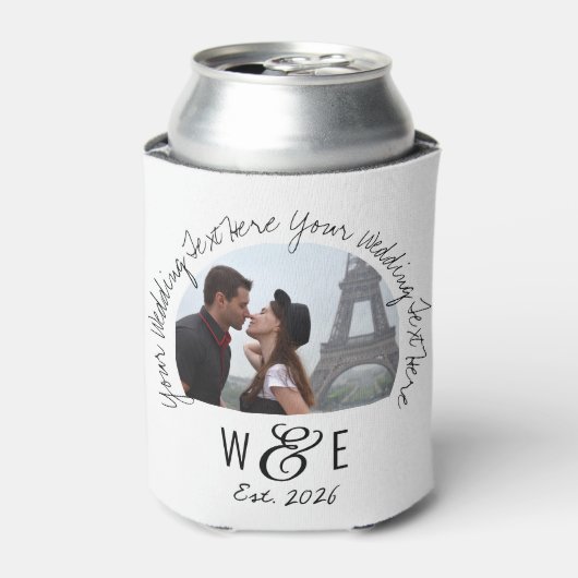 Aangepaste Handschrift Tekst Koelbox Huwelijksguns Blikjeskoeler (Blikje Voorkant)