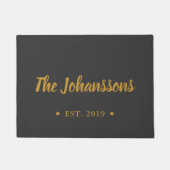 Aangepaste handscriptfamilienaam aangepast deurmat (Voorkant)