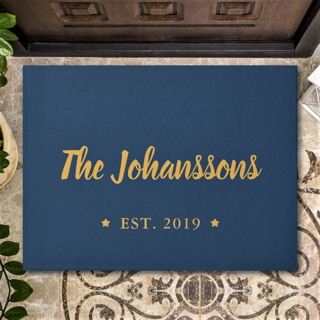 Aangepaste handscriptfamilienaam aangepast deurmat (Creator heeft geüpload)