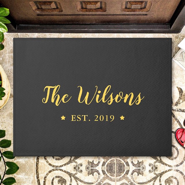 Aangepaste handscriptfamilienaam aangepast deurmat (Creator heeft geüpload)