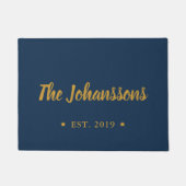 Aangepaste handscriptfamilienaam aangepast deurmat (Voorkant)