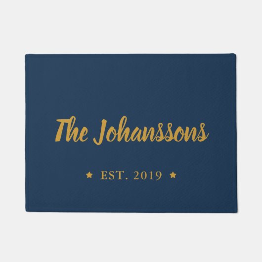 Aangepaste handscriptfamilienaam aangepast deurmat (Voorkant)