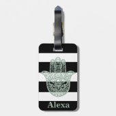 Aangepaste handstrepen voor Cute gelukshamsa Bagagelabel (Achterkant verticaal)