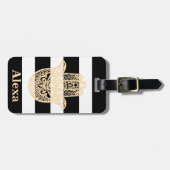 Aangepaste handstrepen voor Cute gelukshamsa Bagagelabel (Voorkant horizontaal)