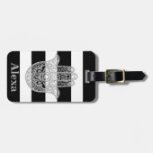 Aangepaste handstrepen voor Cute gelukshamsa Bagagelabel (Voorkant horizontaal)