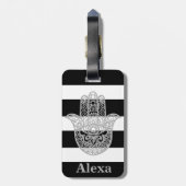 Aangepaste handstrepen voor Cute gelukshamsa Bagagelabel (Achterkant verticaal)