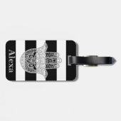 Aangepaste handstrepen voor Cute gelukshamsa Bagagelabel (Achterkant horizontaal)