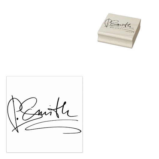 Aangepaste handtekening aangepast rubberstempel (Gestempeld)