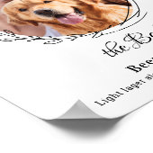 Aangepaste handtekening drank foto hond bar huisdi poster (Hoek)