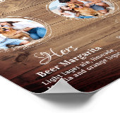 Aangepaste handtekening Drinken bijtende hondenwed Poster (Hoek)