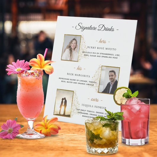 Aangepaste handtekening Drinken gouden winter brui Reclamebord Met Voetstuk