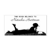 aangepaste handtekening en tekst Bookplate Rubber Rubberstempel (Afrduk)