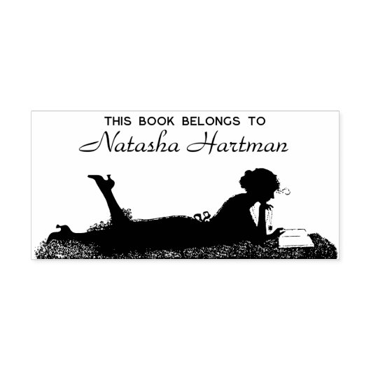 aangepaste handtekening en tekst Bookplate Rubber Rubberstempel (Afrduk)