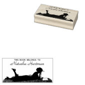 aangepaste handtekening en tekst Bookplate Rubber Rubberstempel (Gestempeld)