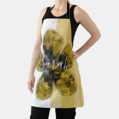 Aangepaste handtekening Golden Autumnal Floral Schort (Insitu)