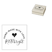 Aangepaste handtekening "Handgemaakt met liefde do Rubberstempel (Gestempeld)