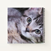 Aangepaste handtekening Monogram Foto Roos Gold Fo Notitieboek (Achterkant)