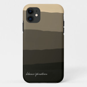 Aangepaste handtekening Naam zwart en goudafbraak Case-Mate iPhone Case